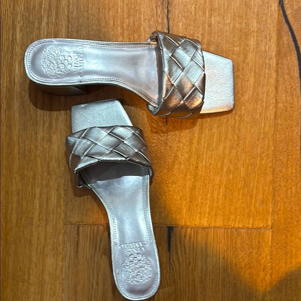 Vince Camuto  Silver woven Sandals